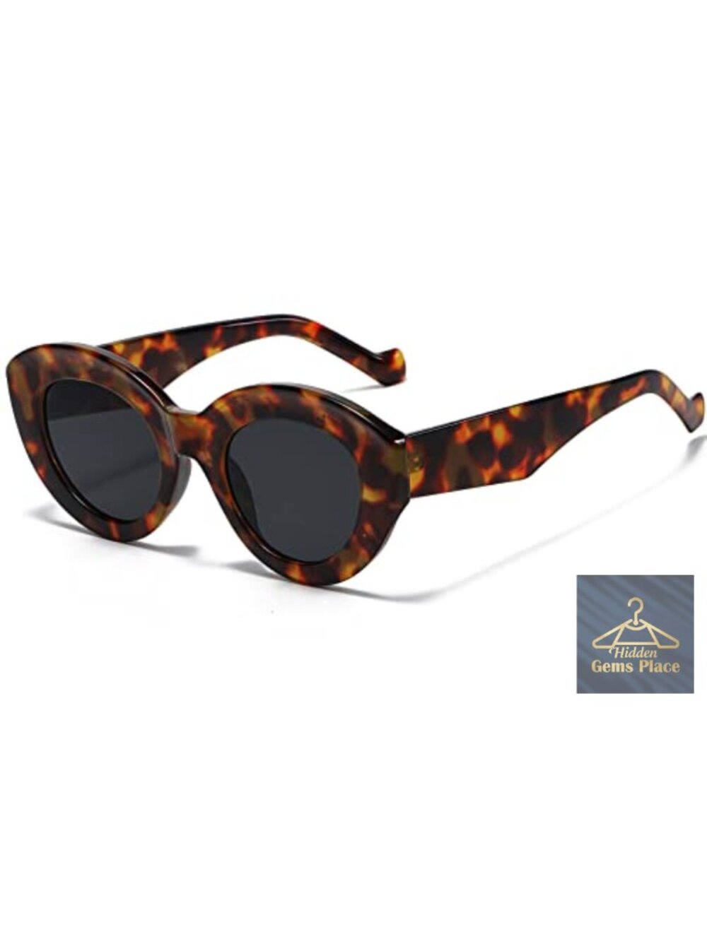 Oversized Cat Eye Sunglasses Women Thick Frame Retro Shades UV Protection